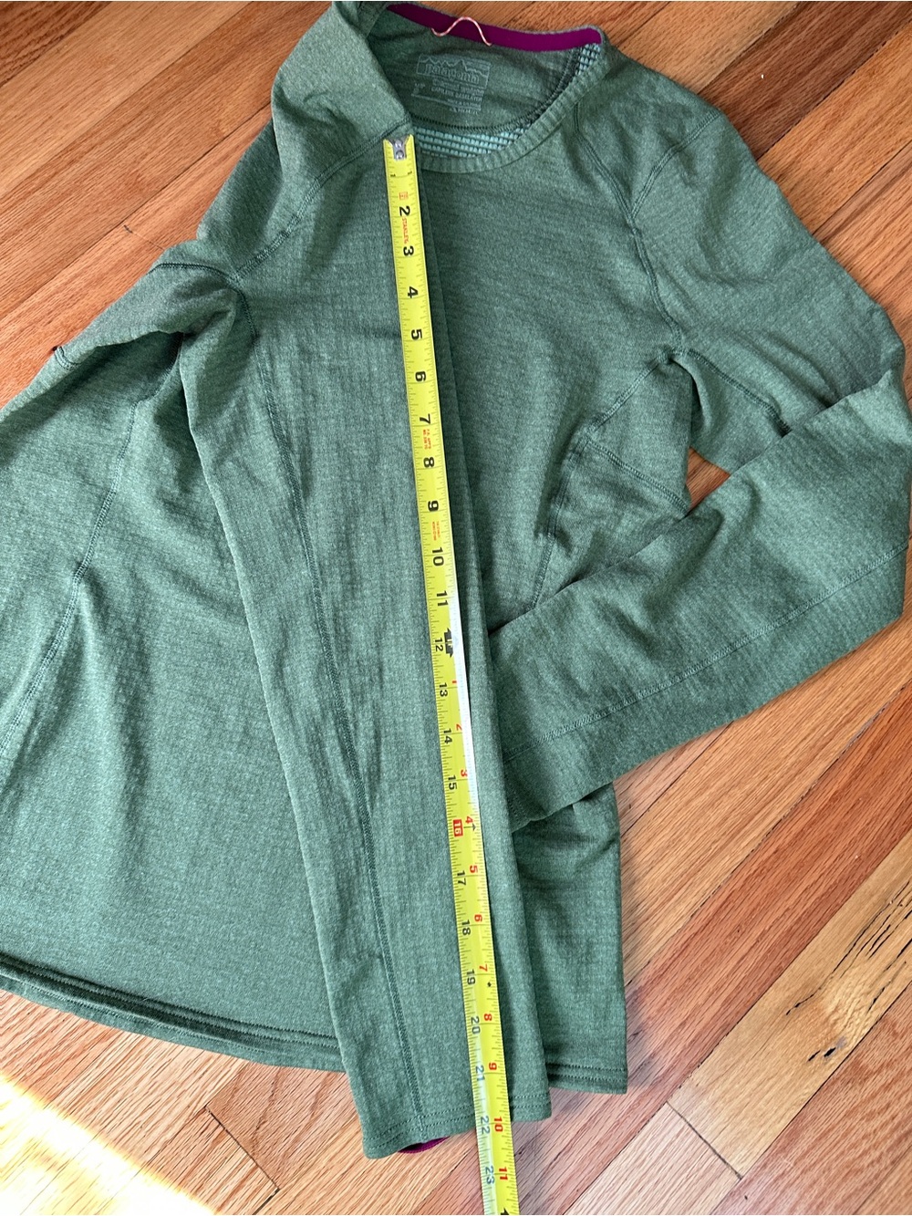 Patagonia Capilene 3 Midweight Crew Baselayer Top Women’s M OlivGreen Long Sleev - Picture 5 of 13